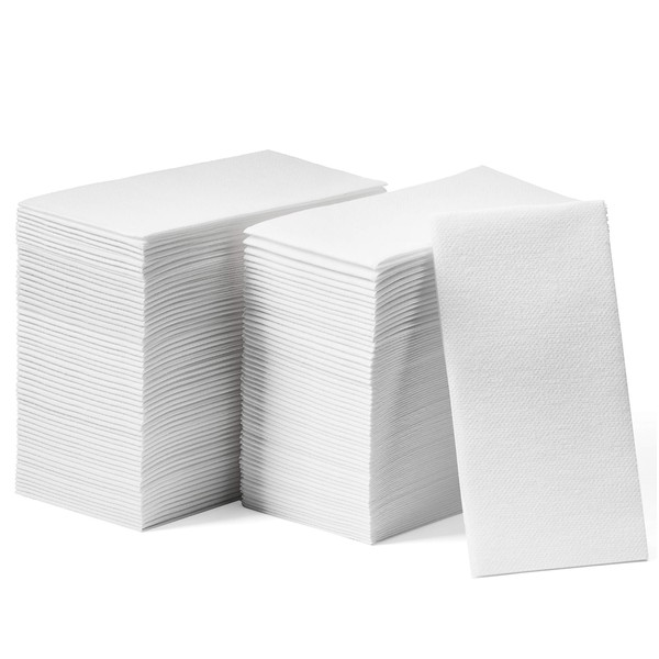 Lintext Disposable Linen-Feel Guest Towels [MEDIUM SIZE - Pack of 1500] - Disposable Cloth-Like Hand Towels - Soft And Absorbent Paper Napkin For Kitchen, Bathroom, Party, Wedding, Or Event