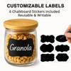 6 Pack Oui Yogurt Jar Lids, Natural Bamboo Wooden Oui