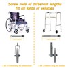 A pair of 8-Inch Solid Replacement Wheels Anti-Slip Front Wheels