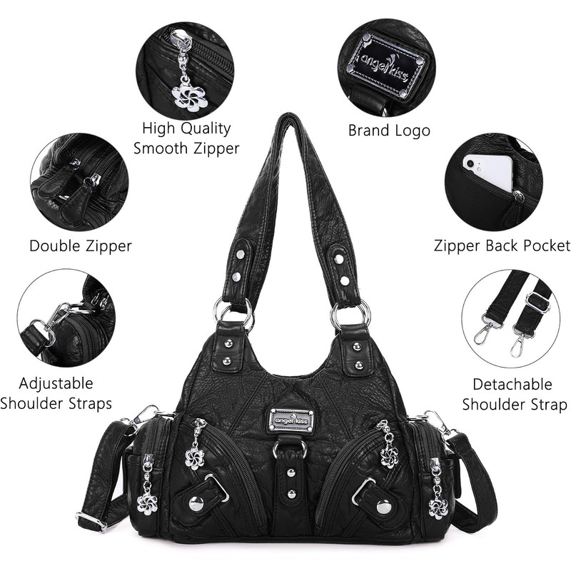 Angel Kiss - Bolsos de hombro pequeños para mujer, bolso