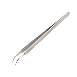 Ultra Thin Fine Tip Curved Stainless Steel Long Precision Tweezers