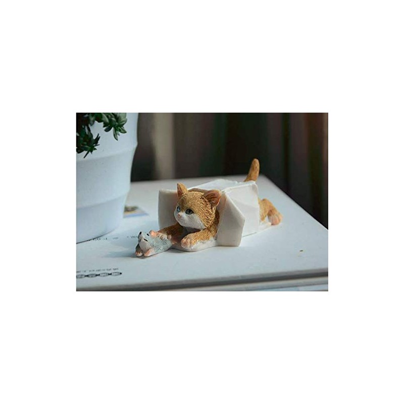 Gemmia Book Lover Figurine- Cat w/Books(Notice Size)