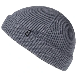 Enter the Complex® Fisherman Beanie, 100% Merino Wool, Trawler Hat, Troyer, Ribb-Knit, Men and Women, gray