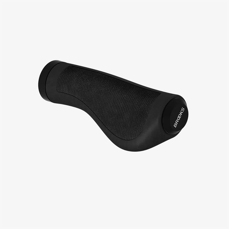 BROOKS ERGONOMIC RUBBER GRIP Bicycle Grip, Ergonomic Rubber Grip, Black,