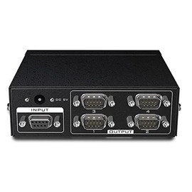 ES-tune RS232 DB9 9 Pin 1 in 4/8 Output Reverse Splitter Bidirectional Input/Output Cascadable Printing Manufacturing USB (COM)