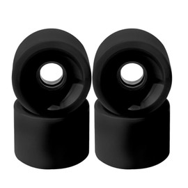 SanDoll Skateboard Soft Wheels Set of 4 Wheels Hardness 78A (Black)