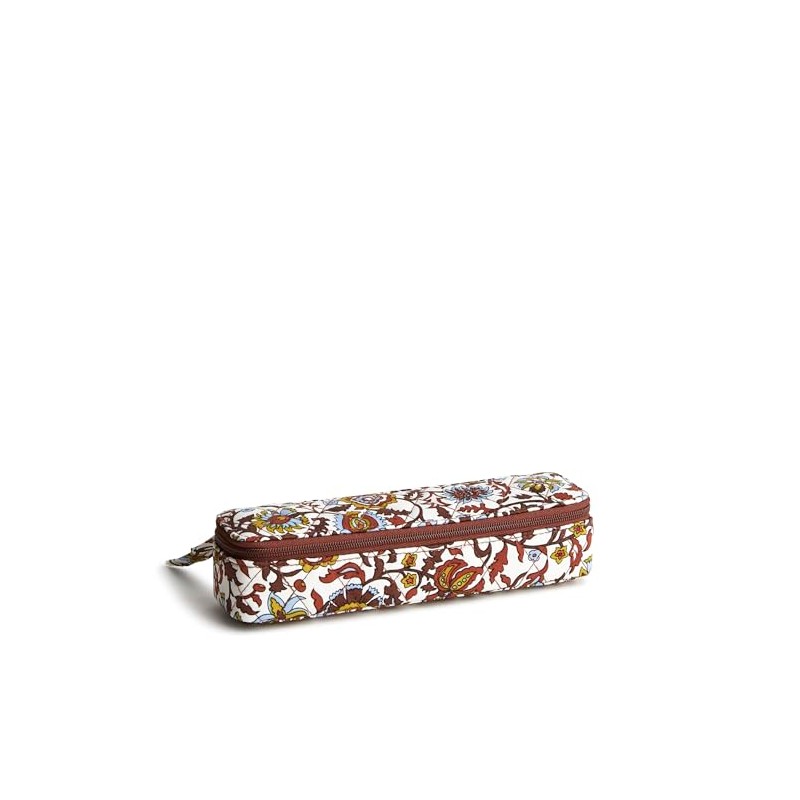 Vera Bradley Women's Cotton Travel Pill Case, Marrakesh Vines Cream,