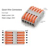 MTUERANC Wire Connectors, Compact Lever Wire Connectors Wire Terminals 5