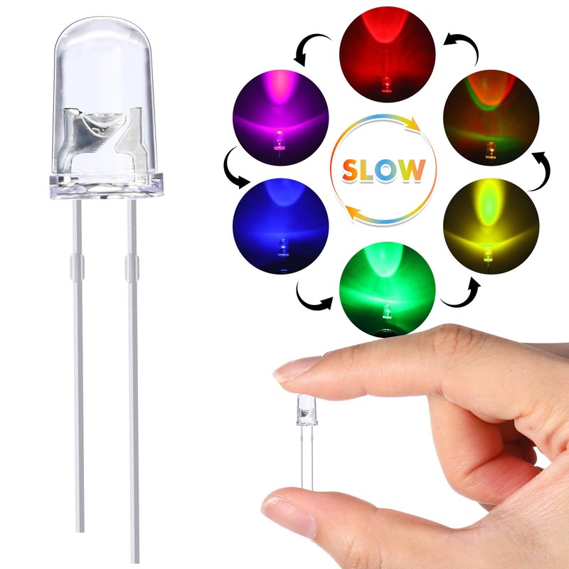 EBOOT 100 Pieces Clear LED Light Emitting Diodes Bulb LED