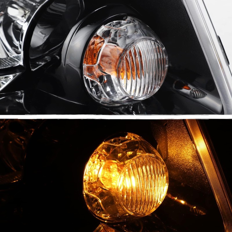 TUSDAR Halogen Headlight Assembly Set for 2011-2013 Compass/ 2011-2013 Jeep