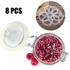 ASTER 8 Pcs Replacement Silicone Jar Gaskets, Airtight Silicone Jar