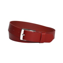 Vascavi Genuine Leather Belt, 3 cm Wide and Approx. 0.25 cm Thick, Belt, Waist Belt, Denim Belt, Made in Germany, red