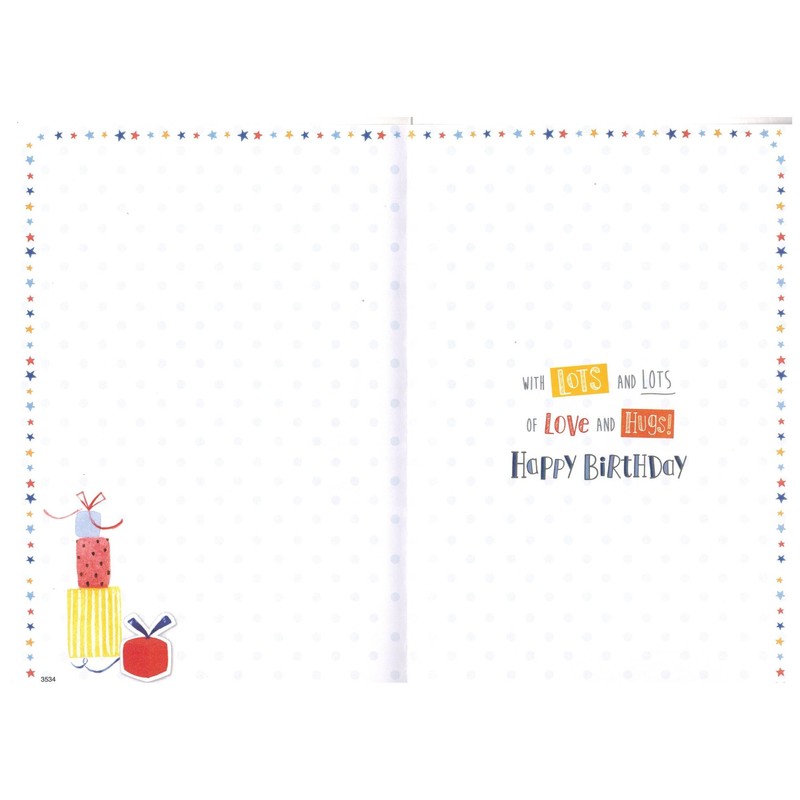 ICG Happy Birthday Son Card- Barley The Bear and Guitar