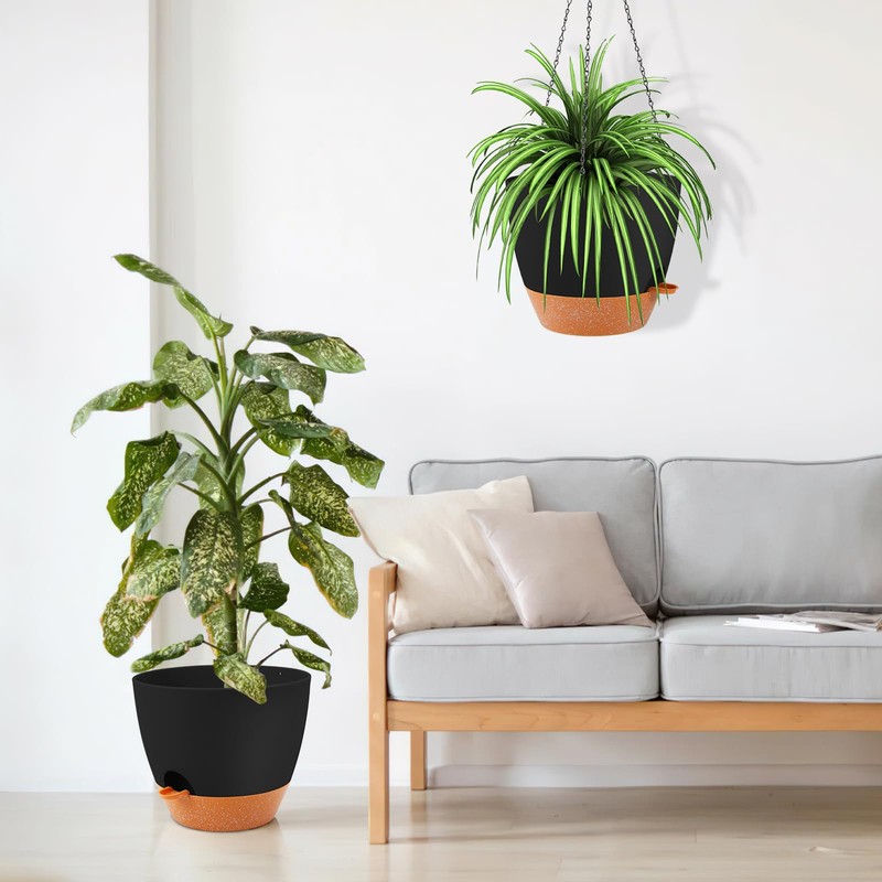 GARDIFE Large Hanging Planter, 12 inch Hanging planters for Indoor.