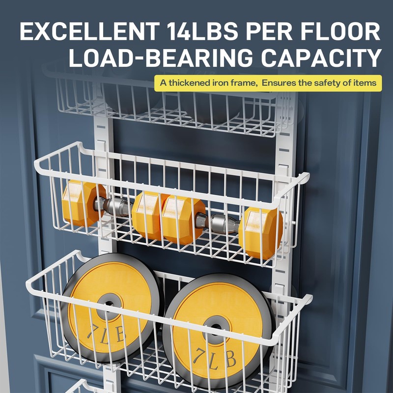 8-Tier Over The Door Pantry Organizer, Pantry Organization and Storage,