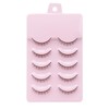 Natural Look False Eyelashes Nude Makeup Cross 5-7mm Fake Eye