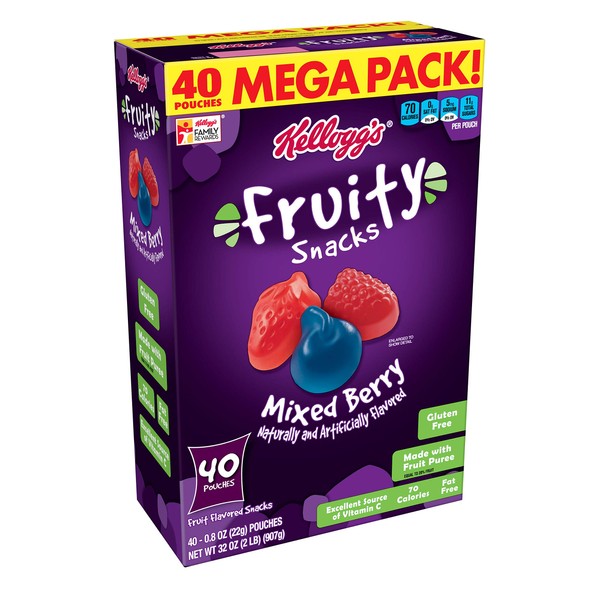 Fruity Snacks Mixed Berry, Gluten Free, Fat Free 32 Oz