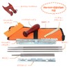 BTtime Chain Saw File Set, 11-Piece Set, Projecting Clamp, File