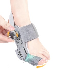 Corrector de Juanetes Para Hombre y Mujer Ajustable,Separador de Dedos Gris