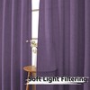 Tollpiz Short Linen Tier Curtains Rod Pocket Semi Sheer Half