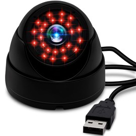 IFWATER 2MP USB Dome Camera Weatherproof Metal Housing 24 IR-LEDs for Day and Night Monitoring Audio Motion Detection,Ideal Home Security Surveillance for Baby Monitoring,Pet Surveillance and Parking