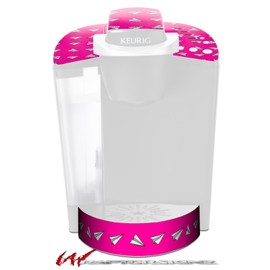 WraptorSkinz Decal Style Vinyl Skin compatible with Keurig K40 Elite Coffee Makers Paper Planes Hot Pink (COFFEE MAKER NOT INCLUDED)