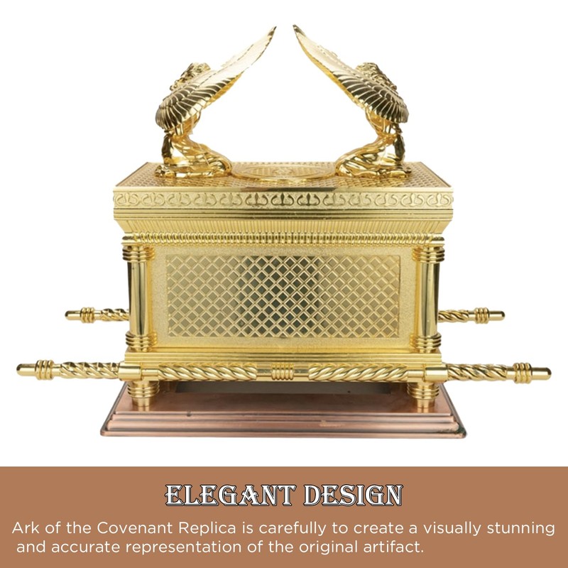 Prefdo Ark of The Covenant Replica, Gold Plated Statue with