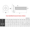 M5x20 Phillips Screws 304 Stainless Steel Flat Head Machine Screws