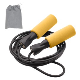 FEELCAT Jump Rope Training Fitness Calories Burned Jump Rope for Adults Kids Junior Adjustable Length FC1801 (Yellow)