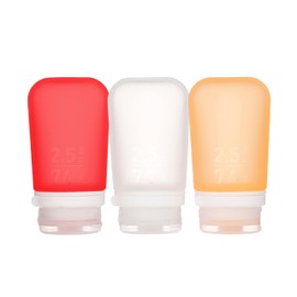 humangear 'GoToob' 3er Pack 74 ml transp./rot/orange, 071002, Einheitsgröße