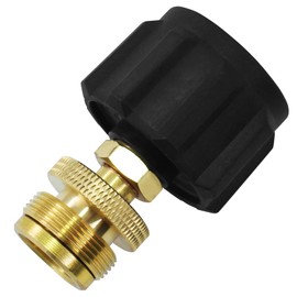 MENSI Propane Cylinder Adaptor Convert to 1"-20UNEF Throwaway Flexible Hose Line Adapter for Barbecue Grill, Bubby Heater, Torch (QCC Type1 Connector for 5~40lbs Propane Tank)