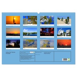 Unter der Sonne Floridas (Wandkalender 2026 DIN A2 quer), CALVENDO Monatskalender: Südliches Florida mit Florida Keys (CALVENDO Orte)