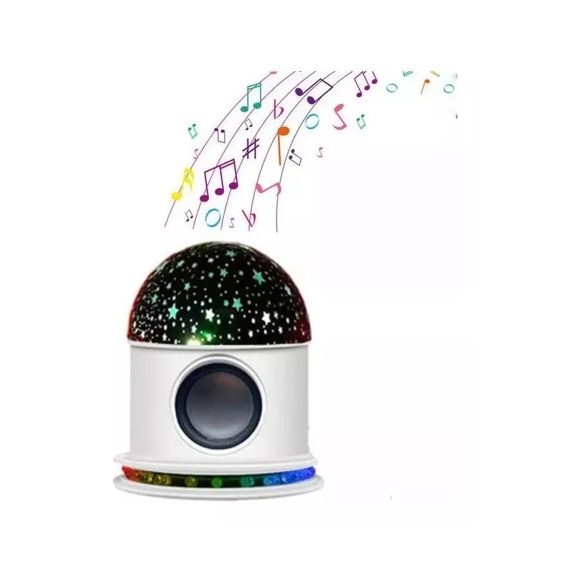 Molin Lampara Proyector Led Estrellas Espacio Bocina Bluetooth
