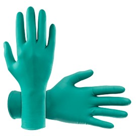ChemDefender Powder-Free Chloroprene Disposable Gloves | 5 Mil - XL | Chemical Resistance, Textured Fingertips, Extended 12" Cuff, Single Use | for Dental & Industrial | 66594