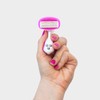 Aveline Women's Razor with 6-Blade Lubricated Cartridge - Multi-Grip Handle