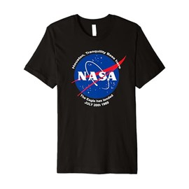 NASA Patch The Eagle has landed Moon Landing T Shirt Premium T-Shirt