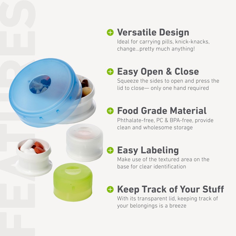 humangear GoTubb – Storage Containers for Snacks, Small Essentials and