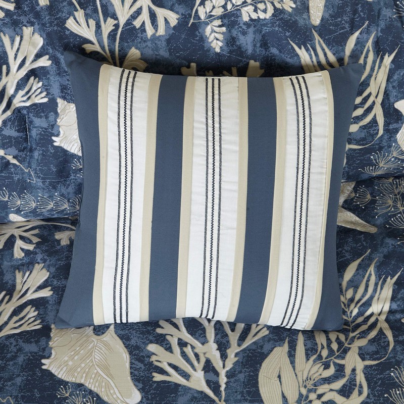 Madison Park Cape Cod Comforter Set, Queen(90"x90"), Blue