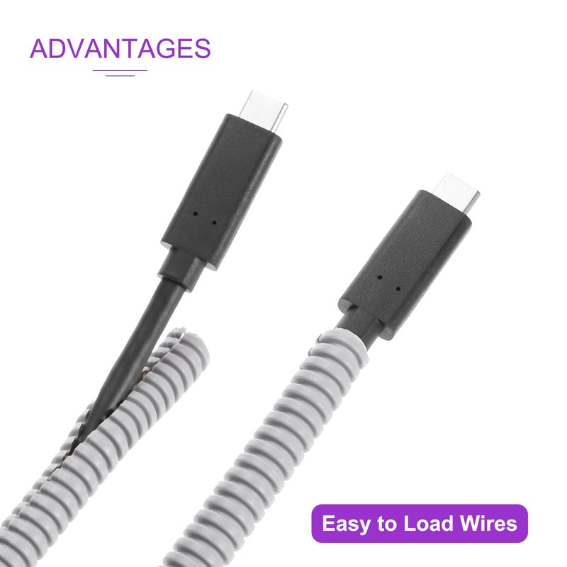 DMiotech 6m Wire Loom Split Tubing 6.5mm, Cord Protectors from