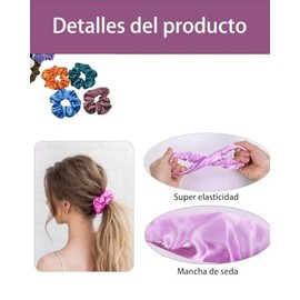 Scrunchies Para Cabello, Donas Para Cabello Mujer, 40 Piezas De Scrunchies De Satén, Scrunchies Para Cabello De Diferentes Colores, Accesorio Para El 