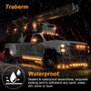 Traberm 16Pcs 2" Inch Round Amber LED Trailer Side Marker