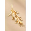 Anthropologie NWT Anthropologie Fringe Leaf Drop Earrings SRP $48