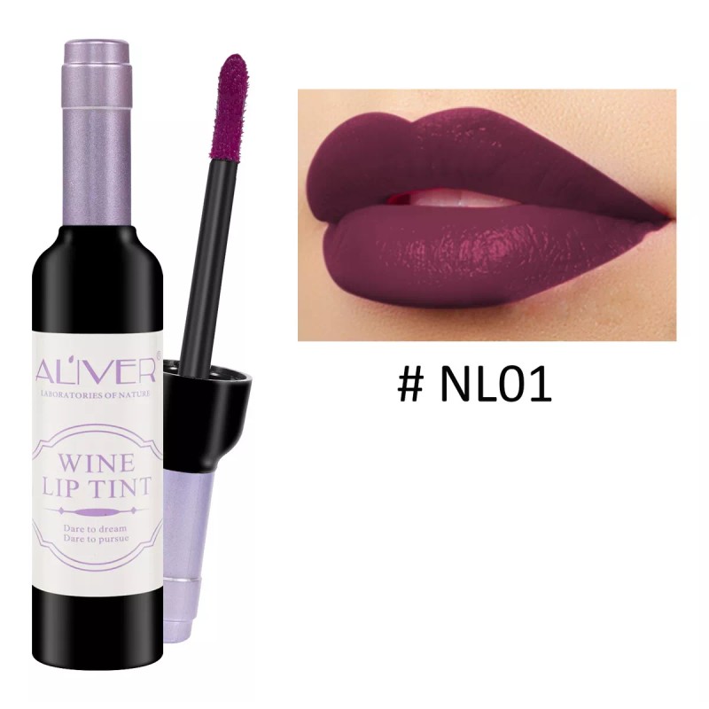 Aliver Gloss Labios Larga Duración Impermeable Efecto Mate Kit Pack