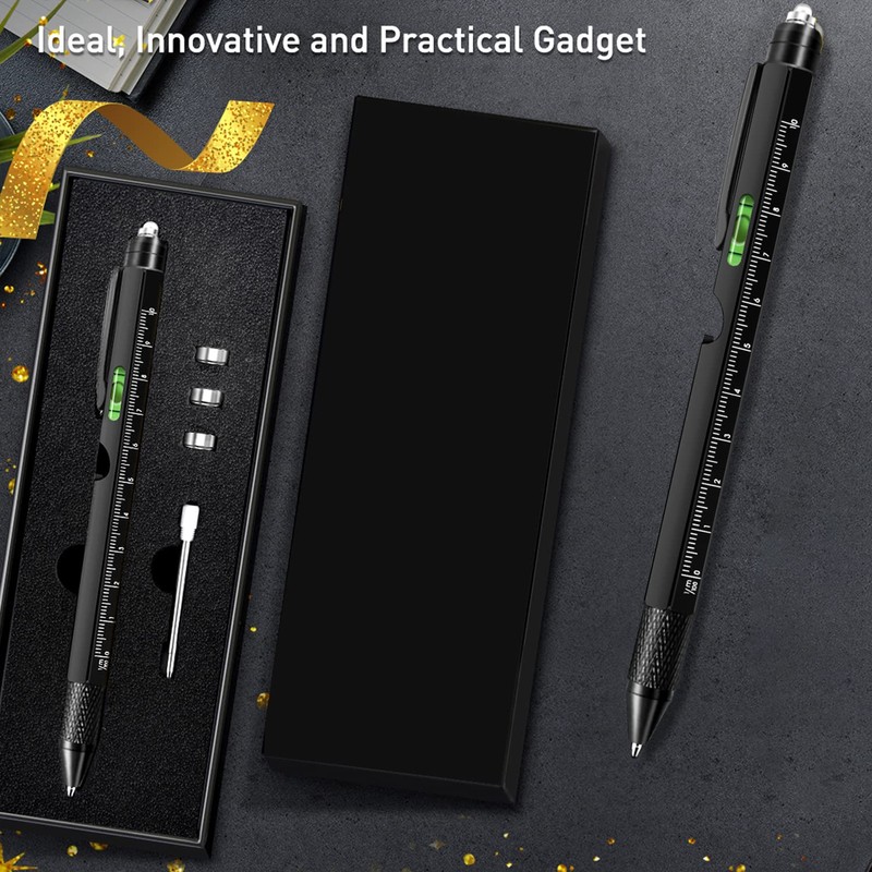 Gifts for Men, 9 in 1 Multitool Pen Set -