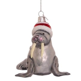 Kurt S. Adler NBX0011 Single Ornament, Gray, Red, White