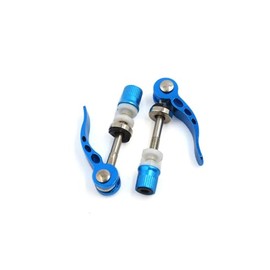 BULLSPANN Quick Release Clamp Seat Seat Post Skew Bolt for Bicycle Universal 2 Pack Blue