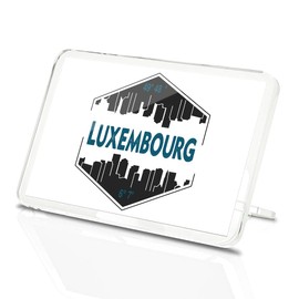 Classic Rectangle Magnet with Stand - Luxembourg Map Travel Cityscape World - Fridge Locker Office Whiteboard Toolbox #59108