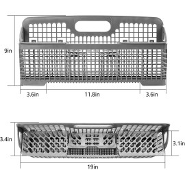 For KitchenAid, For Whirlpool Gray Silverware Basket For KitchenAid KUDT03STSS2 KUDP02FRSS2 KUDS03FTBT0