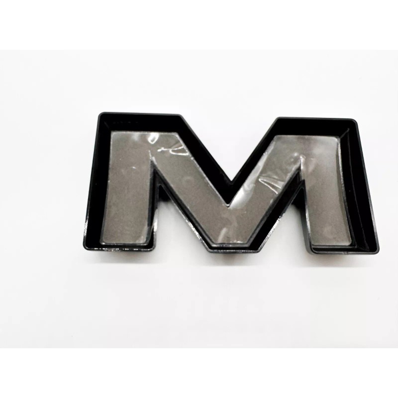 Auto Front GMC White Black OVERLAY Emblem Badge Fit 2023+