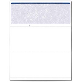 VersaCheck ValueChex - 500 Blank Business Voucher Checks - Blue Classic - 500 Sheets Form #1000 - Check on Top